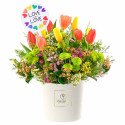 Arreglo Tulipanes Flores Love is Love Rosatel
