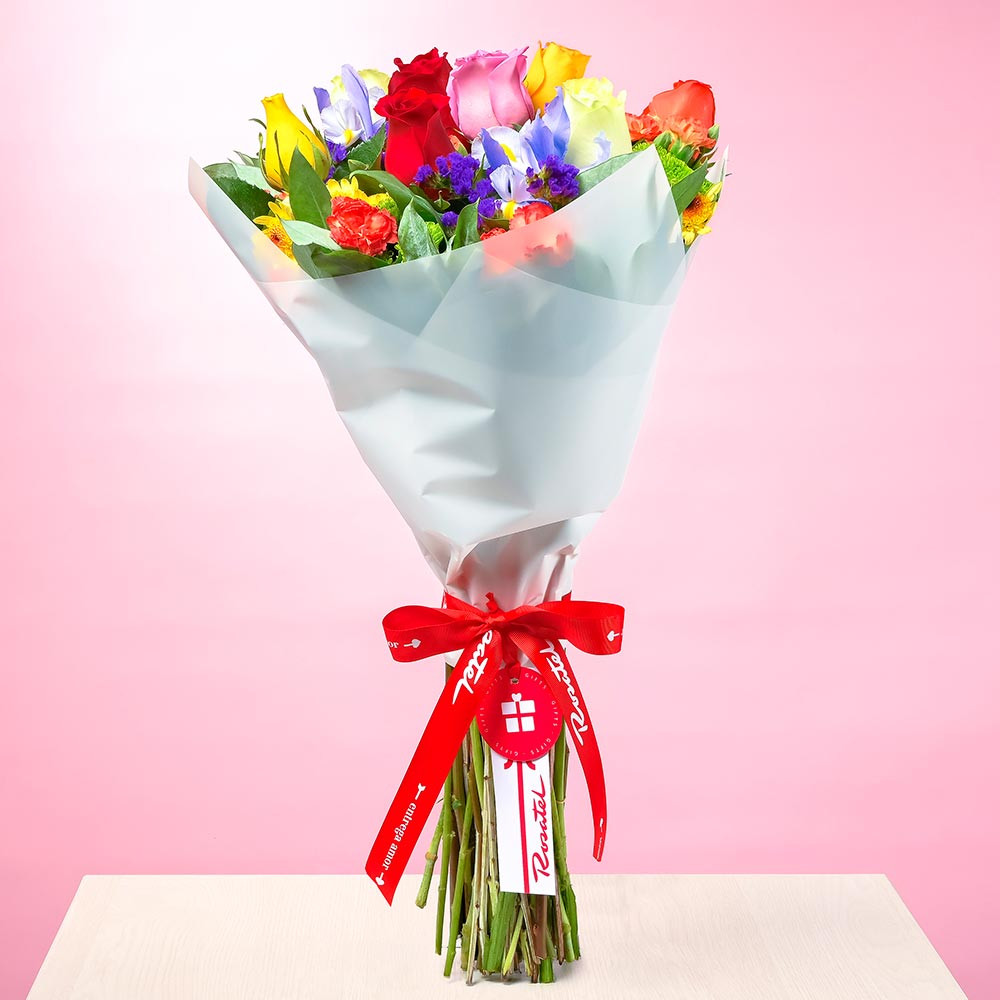 Ramo Floral Rosas de Colores Rosatel