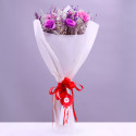 Ramo Lila Rosas Flores Secas Rosatel