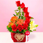 Arreglo Amor Rosas y Flores