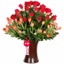 Arreglo Kero Rosas y Tulipanes Rosatel