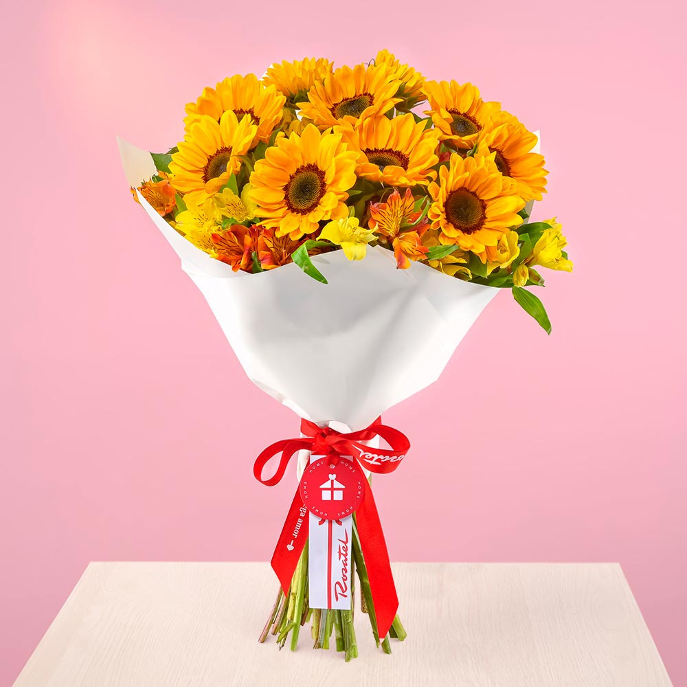 Ramo Mini Girasoles Amarillos Rosatel