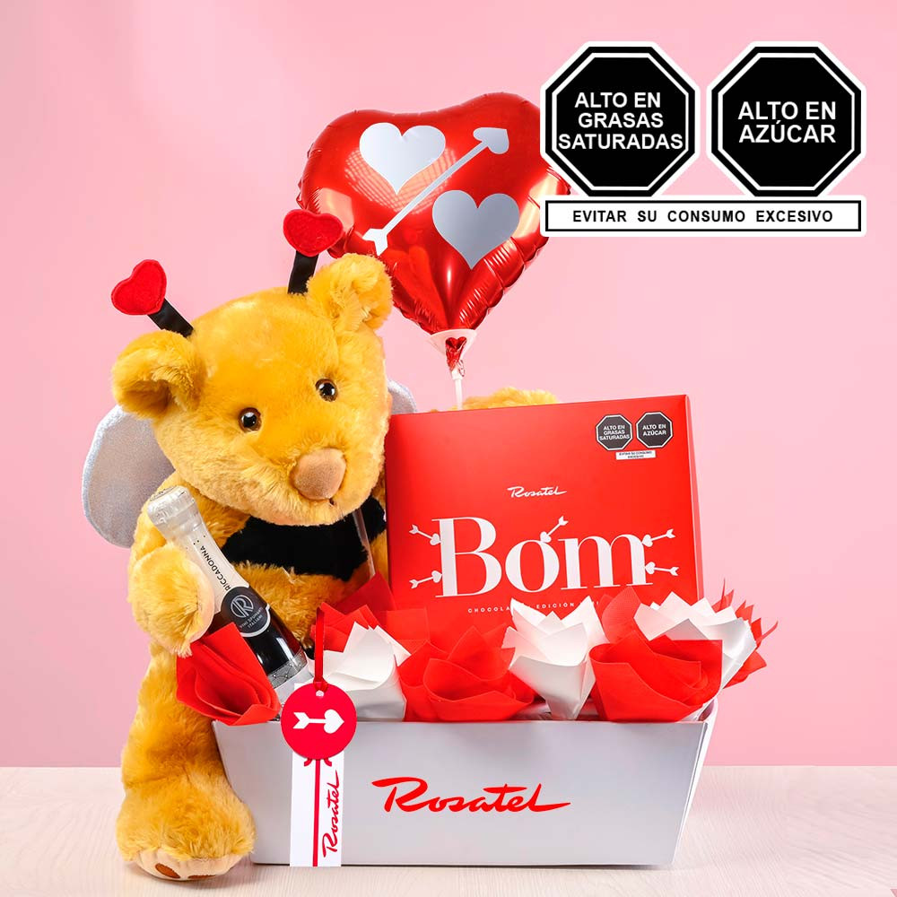 Detalles regalos arreglo Romance Riccadonna Rosatel