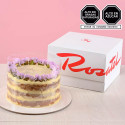 Tortas delivery mini torta de zanahoria con flores Rosatel