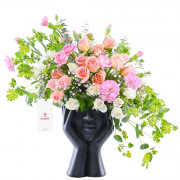 Arreglo Rostro Mini Rosas