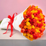 Ramo Energía y Pasión con 100 Rosas