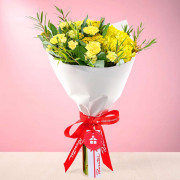 Ramo Premium con Claveles y Flores amarillas