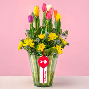 Arreglo de Tulipanes y Flores