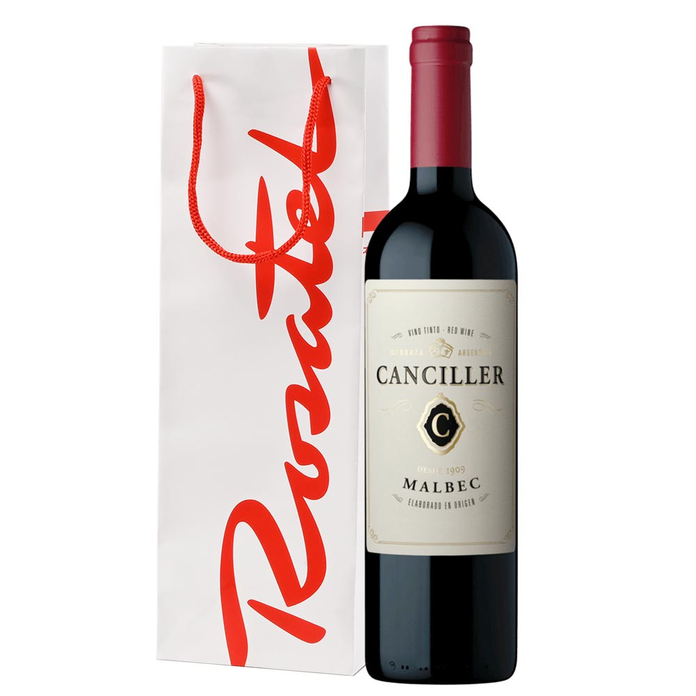 Regalos para hombres vino Canciller Malbec Rosatel