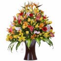 Arreglo Kero Marrón con Flores Variadas Rosatel