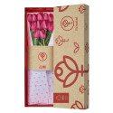 Caja 3R Natural con 12 Tulipanes Rosatel