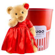 Huguette Elegante Vestido Rojo