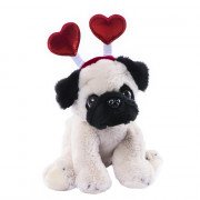 Perro Pug Corazones