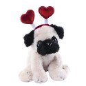 Perro Pug Corazones Rosatel