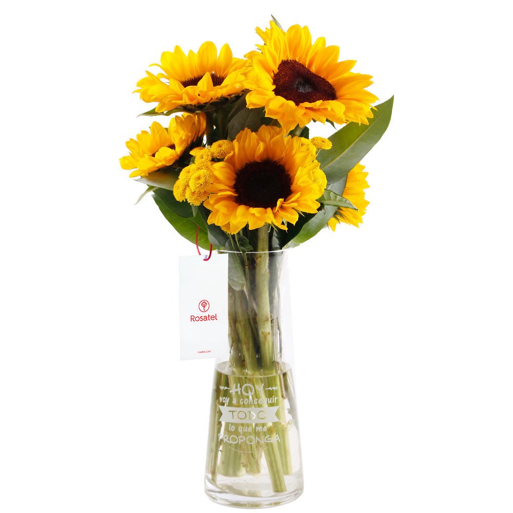 Arreglo Esperanza con Girasoles Rosatel