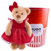 Huguette con Vestido Rojo