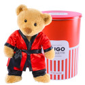 Peluche Hugo en Bata Roja Rosatel