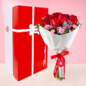 Ramo de rosas rojas y flores para mi amor Rosatel