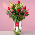 Arreglo floral encanto rosas de colores variadas Rosatel