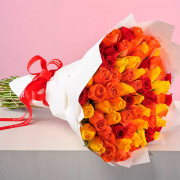 Ramo Energía y Pasión con 75 Rosas